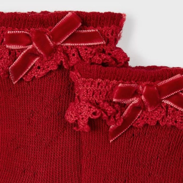 Sosete elegante ajurat  - Rosu - Mayoral   18 luni [2]