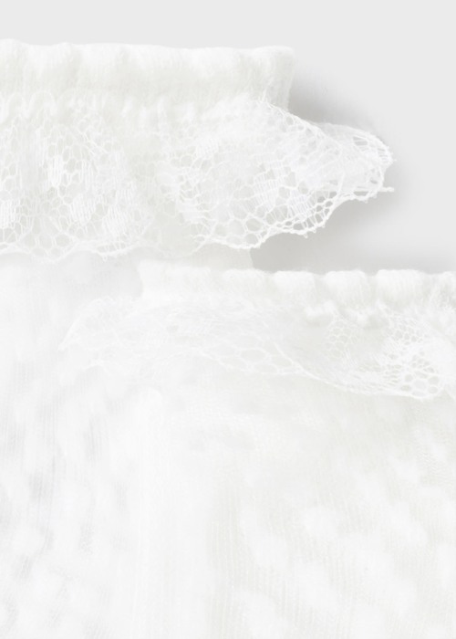 Sosete elegante plumeti  - Alb - Mayoral  12 luni [2]