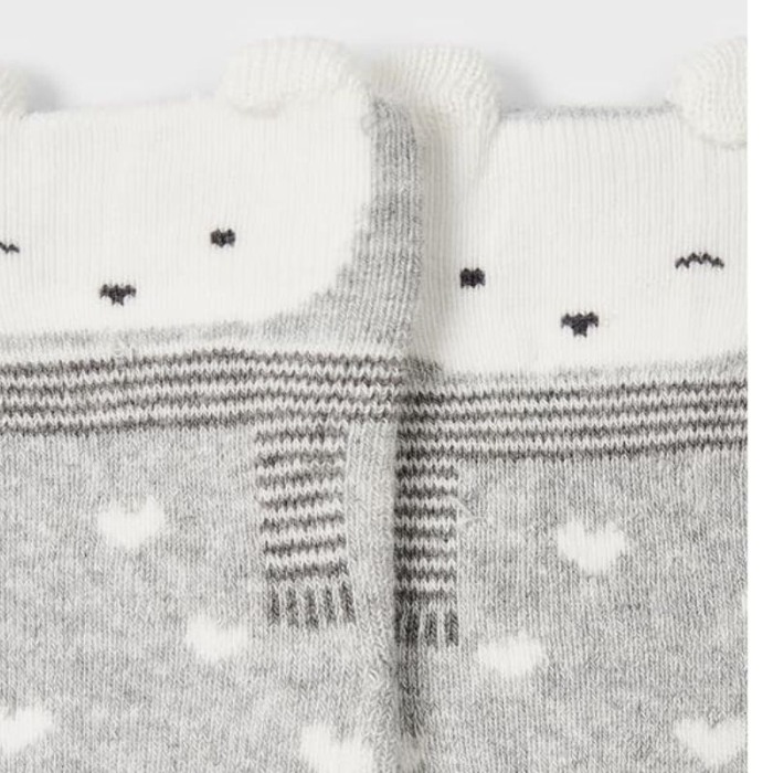 Sosete Gri antiderapante Ursulet pentru nou-nascut ECOFRIENDS - Mayoral    3 luni [2]