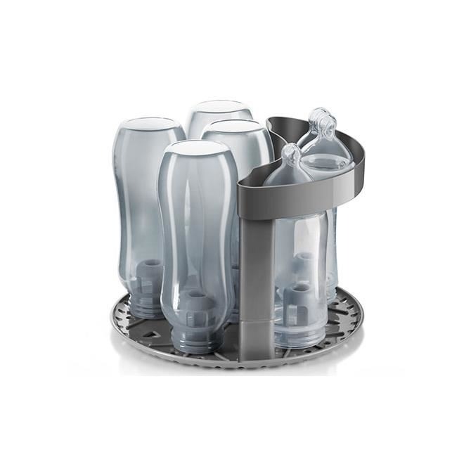 Sterilizator biberoane cu abur fierbinte in 10 minute, oprire automata, capacitate 6 biberoane, gri, VapoMat S, Reer 36021 [4]