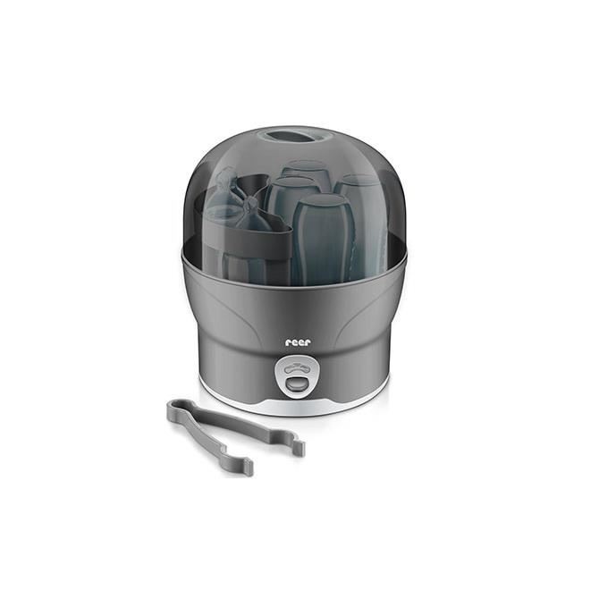 Sterilizator biberoane cu abur fierbinte in 10 minute, oprire automata, capacitate 6 biberoane, gri, VapoMat S, Reer 36021 [2]