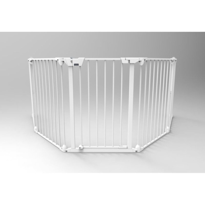 Tarc de siguranta modular cu 3 panouri, metal alb, Noma N94054 [4]