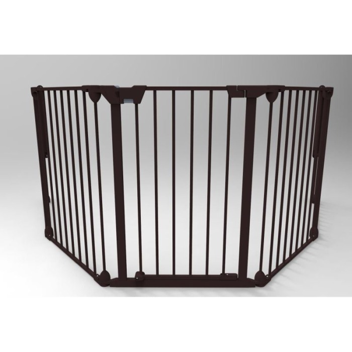 Tarc de siguranta modular cu 3 panouri, metal negru, Noma N93491 [2]