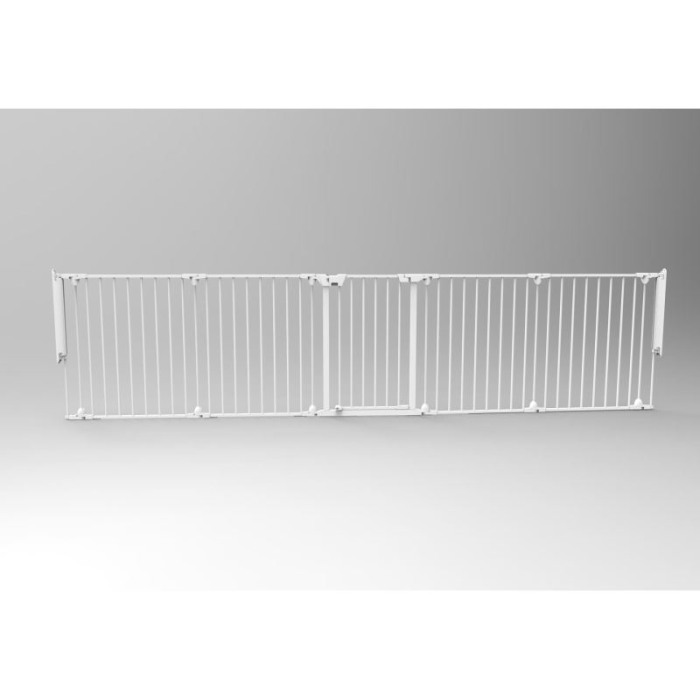 Tarc de siguranta modular cu 5 panouri, metal alb, Noma, N94047 [7]