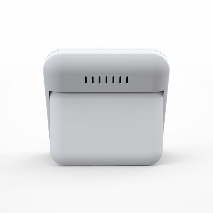 Termometru si higrometru digital de camera, ecran LCD, memorie, suport expandabil cu magnet, alb, AirBi SMILE BI1040 [4]