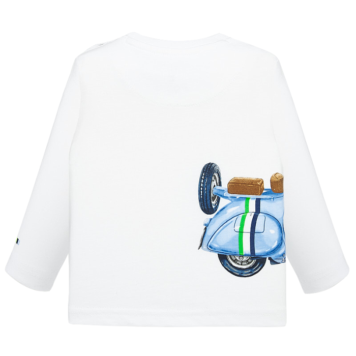 Tricou maneca lunga - Motocicleta - Alb - Mayoral 36 luni [2]