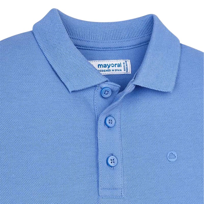 Tricou polo clasic cu maneca scurta - Bleu  - Mayoral 8 ani [3]