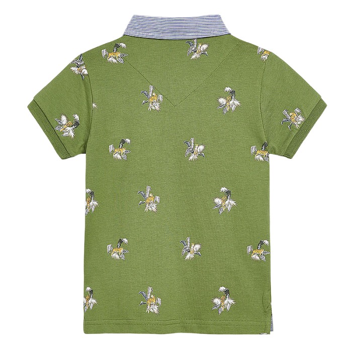 Tricou polo clasic cu maneca scurta - Verde [2]