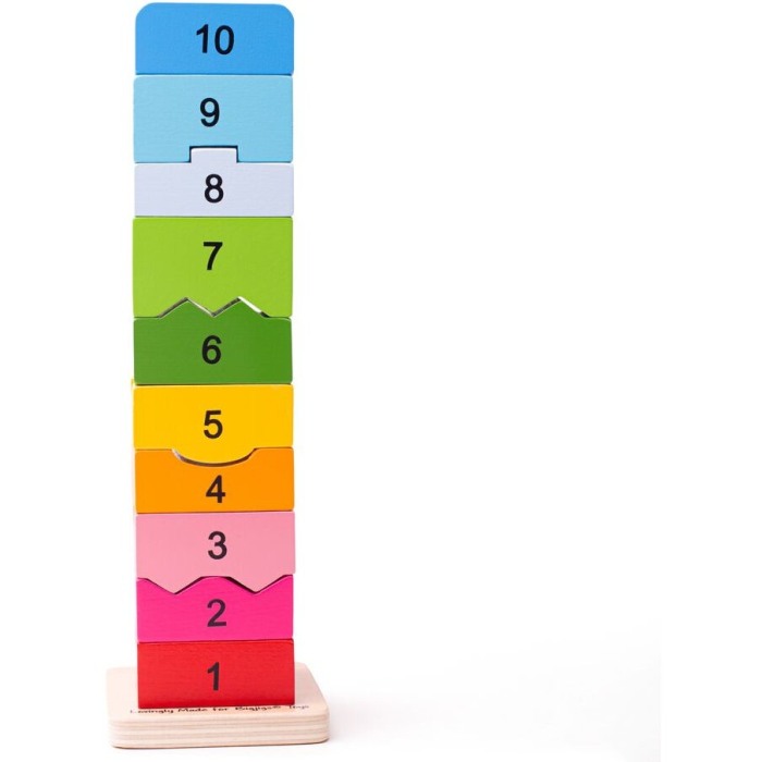 Turnulet din lemn cu numere [4]