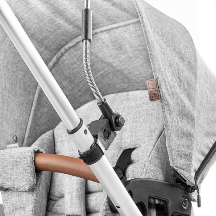 Umbreluta de soare ajustabila cu protectie solara UV 50+, pentru carucior bebelusi, albastra, Reer ShineSafe Blue 84163 [4]