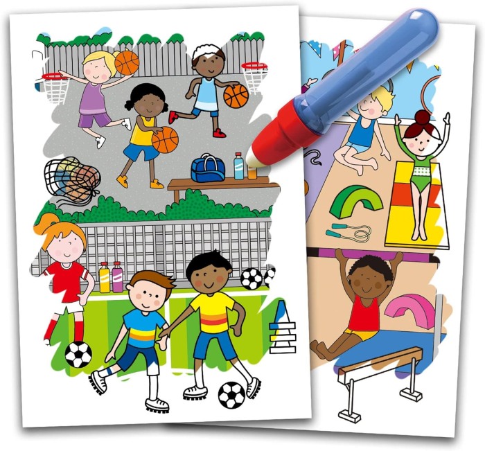 Water Magic: Carte de colorat Ora de sport [2]