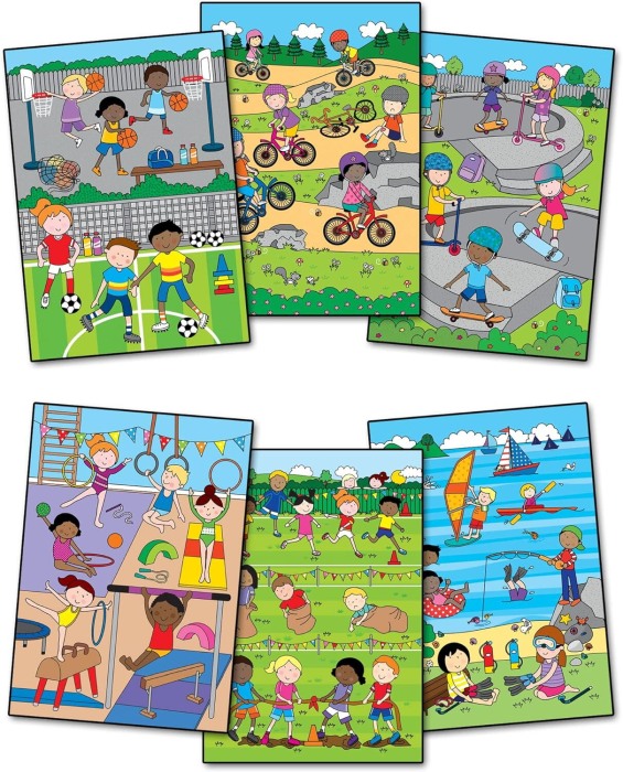 Water Magic: Carte de colorat Ora de sport [4]