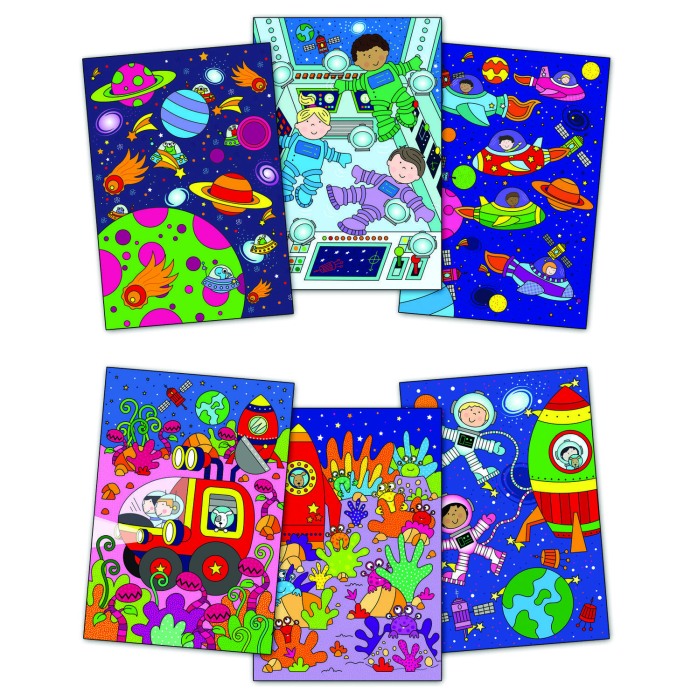 Water magic: Carte de colorat Spatiu [2]