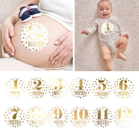 Autocolante Aurii “Primele 12 luni” Drool [2]