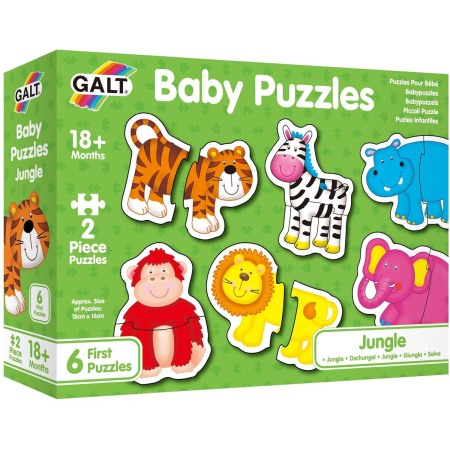 Puzzle - Baby Puzzle: Animale din jungla (2 piese)