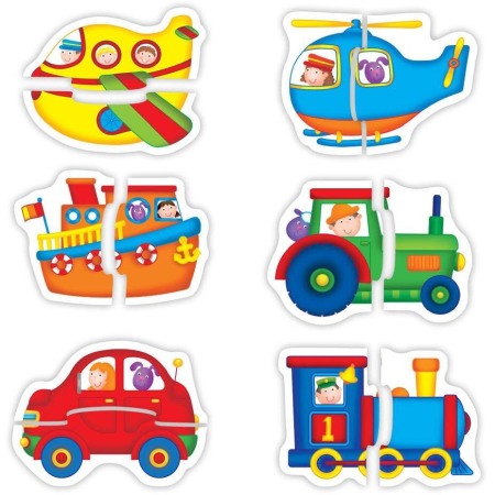 Baby Puzzles: Set de 6 puzzle-uri Transport (2 piese) [2]