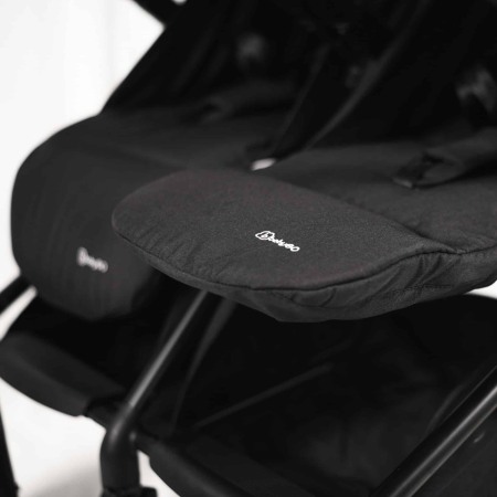 BabyGo - Carucior pliabil pentru gemeni GoTwice, Black [4]