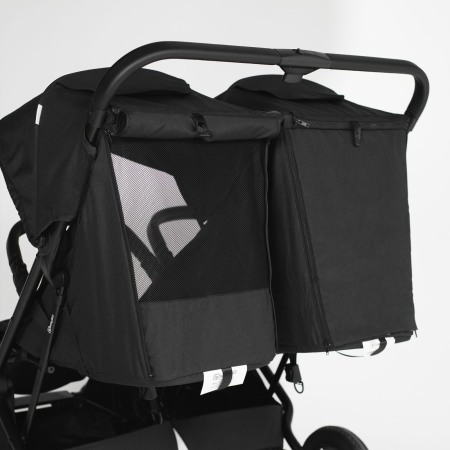 BabyGo - Carucior pliabil pentru gemeni GoTwice, Black [5]