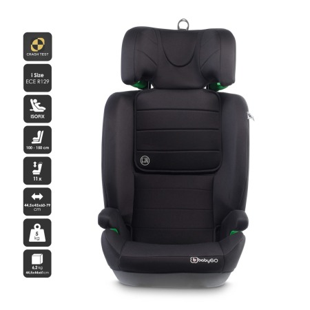 BabyGo - Scaun auto SafeChild2 Black, 100-150 cm, certificat R129 [1]