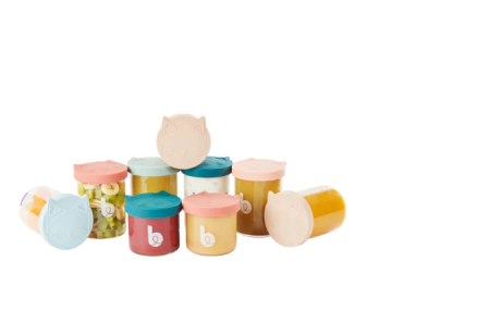 Tacamuri vesela recipiente - Babymoov - Set boluri din sticla ISY 6x250 ml + 3x120 ml