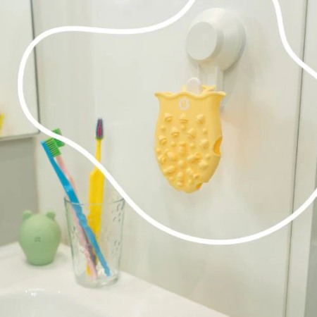 Badabulle - Perie de masaj din silicon pentru scalpul bebelusului [7]