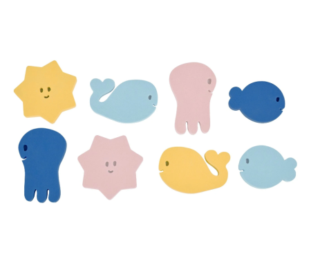 Jucarii de baie - Badabulle - Puzzle pentru baie cu animalute acvatice