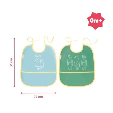 Badabulle - Set 2 bavetici cu animalute [1]