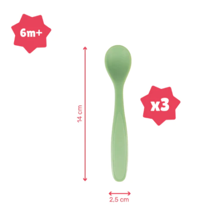Badabulle - Set de 3 lingurite flexibile, Pastel [2]