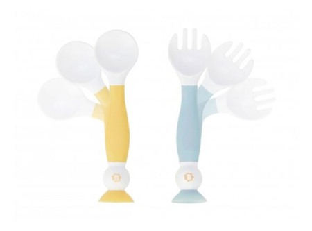 Badabulle - Set lingurita si furculita flexibile [2]