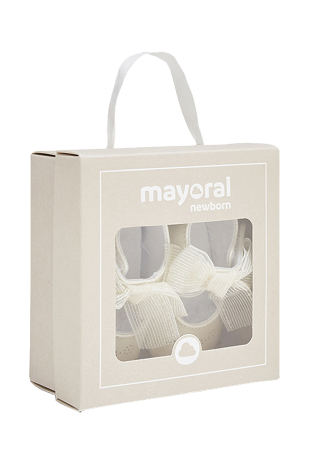 Balerini perforatii cu funda - Bej - Mayoral 19 [6]