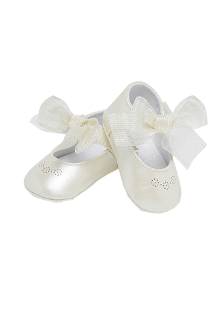 Balerini perforatii cu funda - Bej - Mayoral 19 [2]