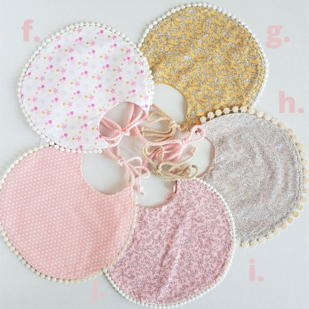 Bavete - Baveta 2 fete - muselina, flori