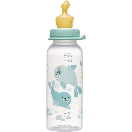 Biberon Family PP cu tetina anti-colici din latex natural, 250 ml, de la 6 luni, debit mediu (M), nip 35007 [3]