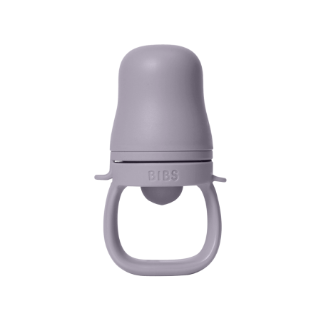 BIBS - Dispozitiv de hranire Baby Feeder cu 2 tetine din silicon, Fossil Grey [5]