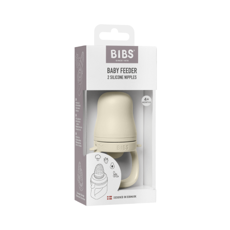 BIBS - Dispozitiv de hranire Baby Feeder cu 2 tetine din silicon, Ivory [2]