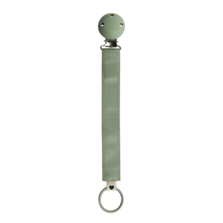 Suzete - BIBS - Lantisor clip Ribbon pentru suzeta, Sage