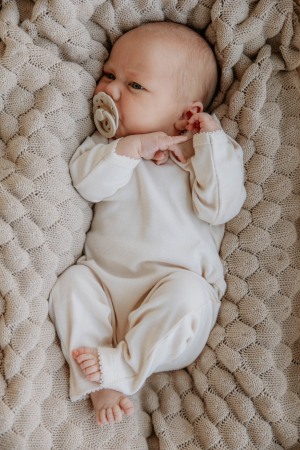 BIBS - Set 2 suzete Boheme Latex, tetina rotunda, 0 luni +-Blossom/Dusky Lilac [3]