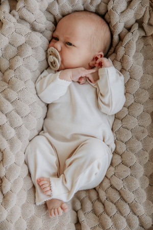 BIBS - Set 2 suzete Boheme Latex, tetina rotunda, 0 luni +-White/Sunshine [3]