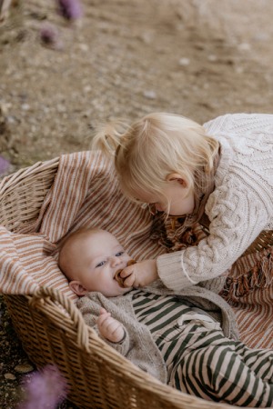 BIBS - Set 2 suzete Supreme Latex, tetina simetrica, 6 luni +-Blush/Woodchuck [2]