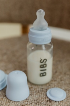 BIBS - Set 2 tetine pentru biberon, Silicon, cu flux mediu [2]