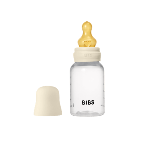 Suzete - BIBS - Set complet biberon anticolici PP fara BPA, 150 ml, Latex, Ivory