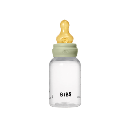 BIBS - Set complet biberon anticolici PP fara BPA, 150 ml, Latex, Sage [1]