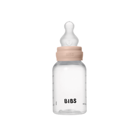 BIBS - Set complet biberon anticolici PP fara BPA, 150 ml, Silicon, Blush [1]
