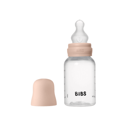 Suzete - BIBS - Set complet biberon anticolici PP fara BPA, 150 ml, Silicon, Blush