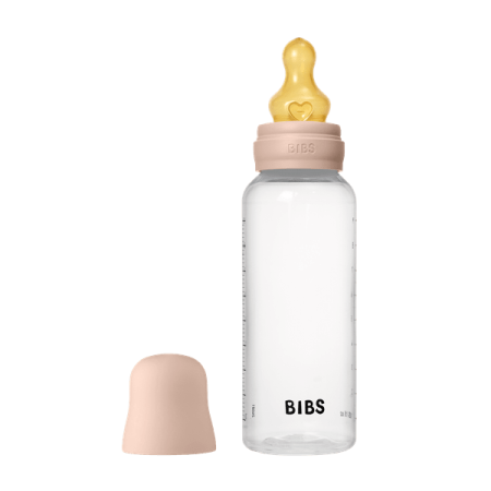 BIBS - Set complet biberon anticolici PP fara BPA, 270 ml, Latex, Blush [3]