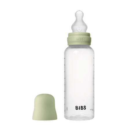 Suzete - BIBS - Set complet biberon anticolici PP fara BPA, 270 ml, Silicon, Sage