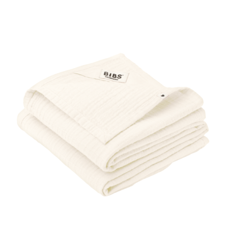 Suzete - BIBS - Set de 2 museline 70x70 cm, Ivory