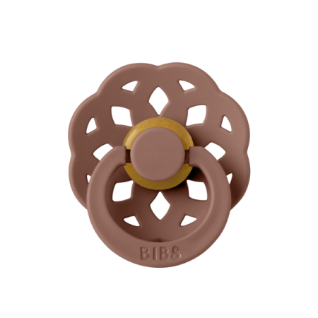 Suzete - BIBS - Suzeta Boheme Latex, tetina rotunda, 0 luni +-Woodchuck