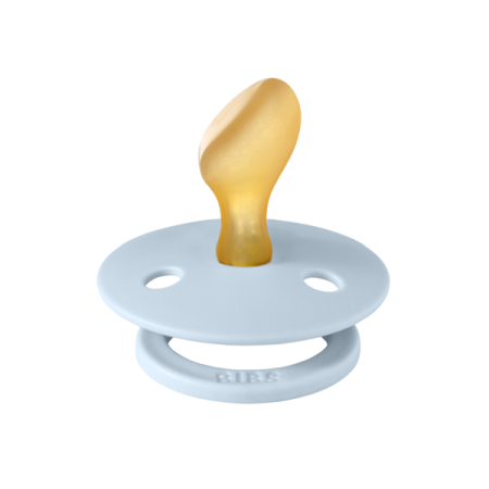 BIBS - Suzeta Colour Latex, tetina anatomica, 6 luni +-Baby Blue [1]