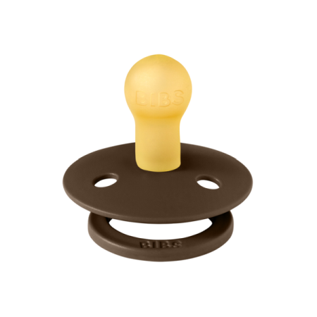 BIBS - Suzeta Colour Latex, tetina rotunda, 0 luni +-Mocha [1]